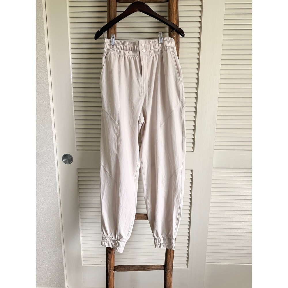 Abercrombie Fitch Women Neutral Jogger Pants Elastic Waist Full Length‎ Size M